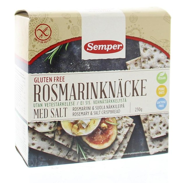Semper Knackebrod rozemarijn zout (230 Gram)