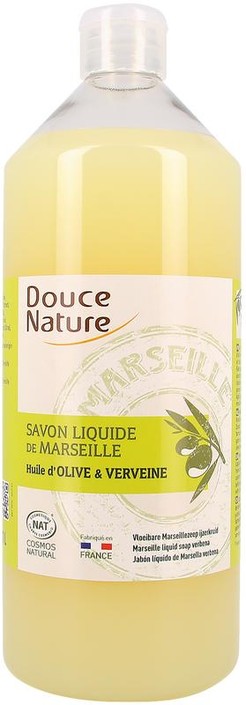 Douce Nature Zeep Marseille vloeibaar ijzerkruid/verbena bio (1 Liter)