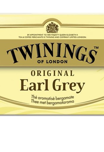 Twinings Earl grey envelop zwart (25 Zakjes)