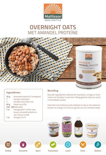 Mattisson Receptkaart A5 overnight oats (1 Stuks)