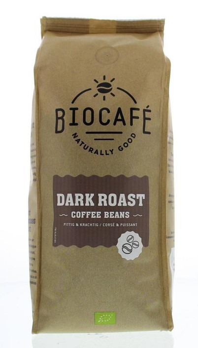 Biocafe Koffiebonen dark roast bio (500 Gram)