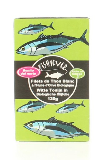 Fish 4 Ever Witte tonijn in olijfolie (120 Gram)