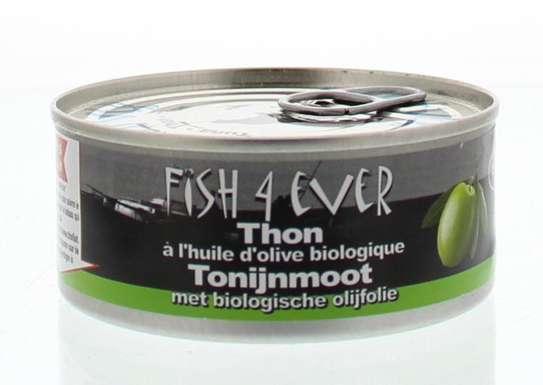 Fish 4 Ever Tonijnmoot in olijfolie (160 Gram)