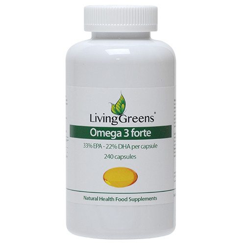 Livinggreens Omega 3 visolie forte (240 Capsules)