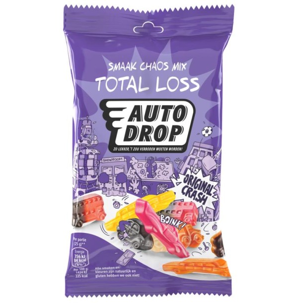 Autodrop Smaak chaos mix total loss snackpack (85 Gram)
