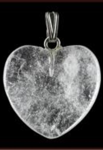 Ruben Robijn Hanger hart 20mm bergkristal (1 Stuks)