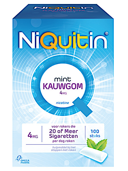 Niquitin Kauwgom 4 Mg 100 stuks