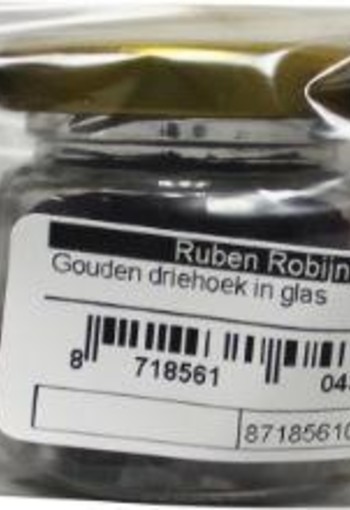 Ruben Robijn Gouden driehoek in glas (3 Stuks)