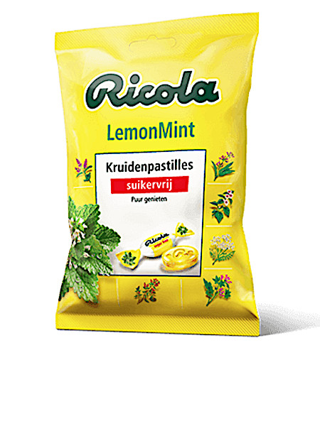 Ricola Lemon Mint Suikervrij 50 Gram
