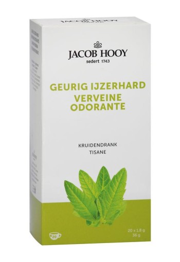 Jacob Hooy Geurig ijzerhard theezak gold (20 Zakjes)