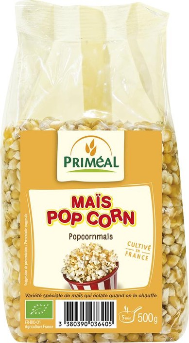 Primeal Popcorn mais bio (500 Gram)