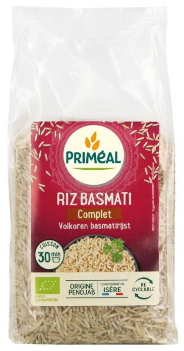 Primeal Volkoren basmati rijst bio (500 Gram)