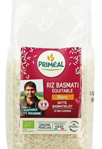 Primeal Witte basmati rijst bio (500 Gram)