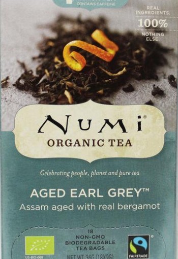 Numi Zwarte thee earl grey bergamot bio (18 Zakjes)