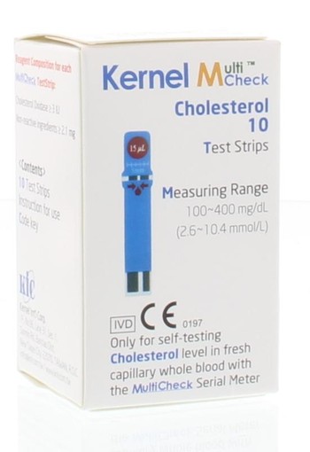 Testjezelf.nu Multicheck cholesterol strips (10 Stuks)
