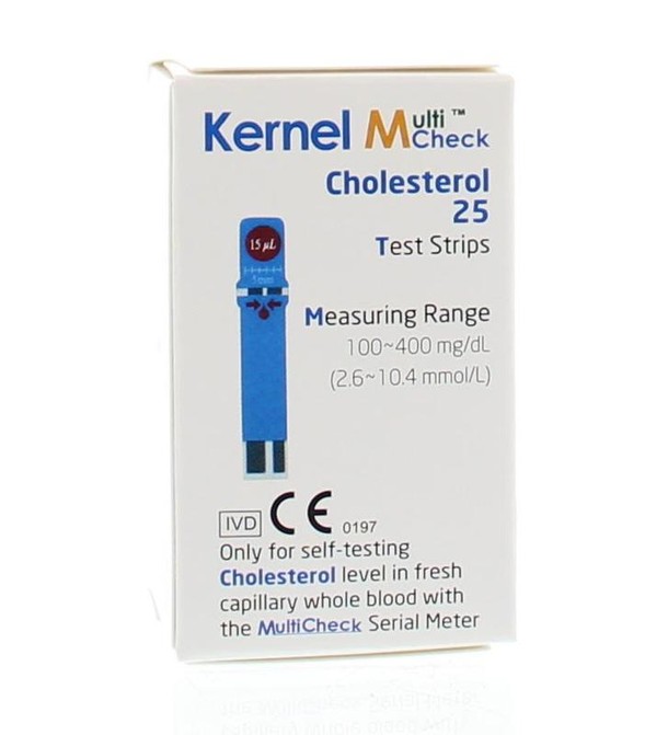 Testjezelf.nu Multicheck cholesterol strips (25 Stuks)