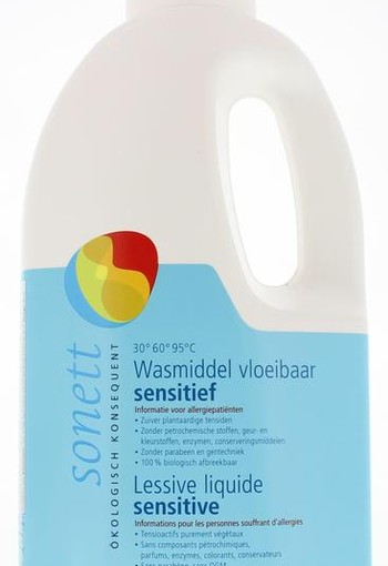 Sonett Wasmiddel vloeibaar sensitief (2 Liter)