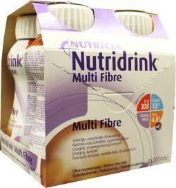 Nutridrink Multi fibre chocolade 200ml (4 Stuks)