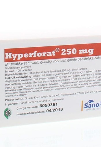 Dr Klein Hyperforat 250mg dr klein (100 Tabletten)