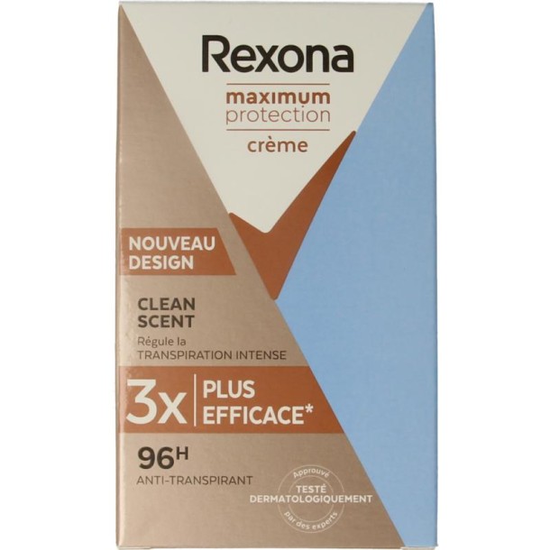 Rexona Deodorant stick max prot clean scent women (45 Milliliter)