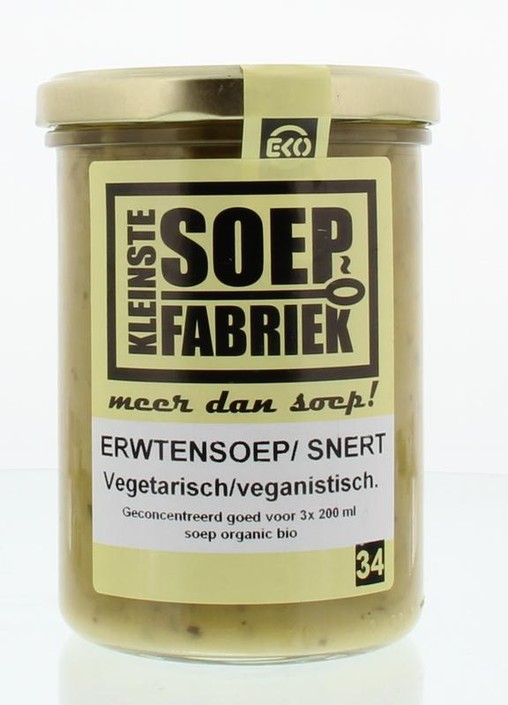 Kleinstesoepfabr Erwtensoep/snert veganistisch bio (400 Gram)