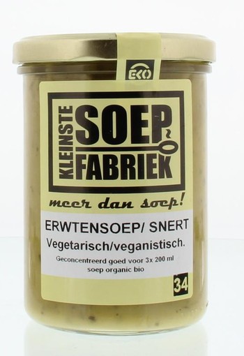 Kleinstesoepfabr Erwtensoep/snert veganistisch bio (400 Gram)
