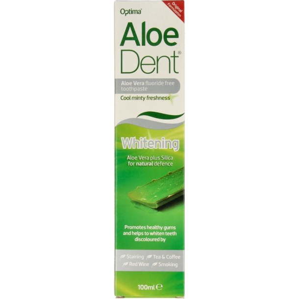 Optima Aloe dent aloe vera tandpasta whitening (100 Milliliter)