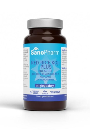 Sanopharm Red rice koji plus high quality (60 Capsules)