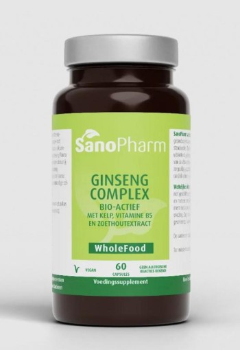 Sanopharm Ginseng complex v/h Adrenal plus wholefood (60 Capsules)