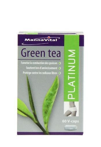 Mannavital Green tea platinum (60 Vegetarische capsules)