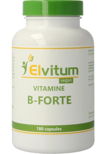 Elvitum Vitamine B-forte gistvrij (180 Vegetarische capsules)