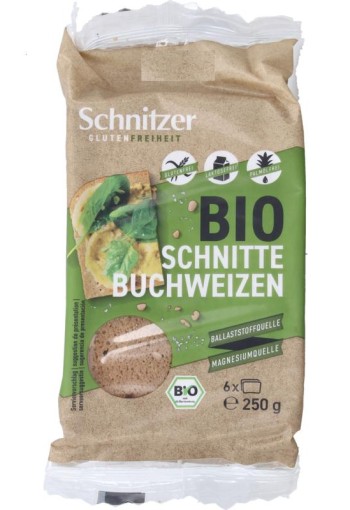 Schnitzer Boekweitbrood glutenvrij bio (250 Gram)