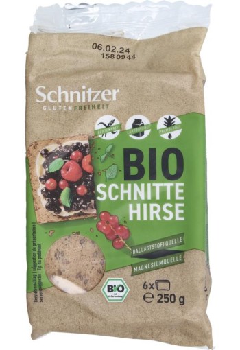 Schnitzer Gierstbrood glutenvrij bio (250 Gram)