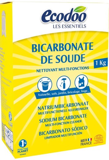 Ecodoo Zuiveringszout natrium bicarbonaat bio (1 Kilogram)
