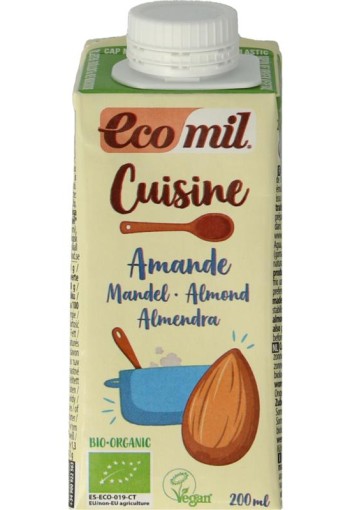Ecomil Cuisine amandel bio (200 Milliliter)