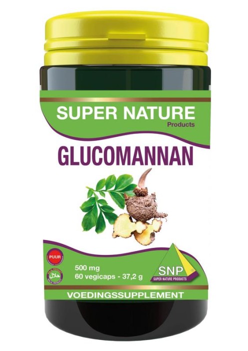 SNP Glucomannan 500 mg puur (60 Vegetarische capsules)