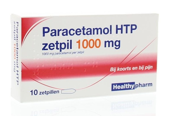 Healthypharm Paracetamol 1000mg (10 Zetpillen)