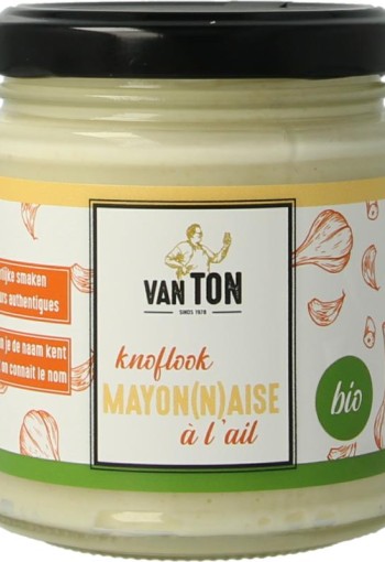 Van Ton Mayonaise knoflook bio (160 Gram)