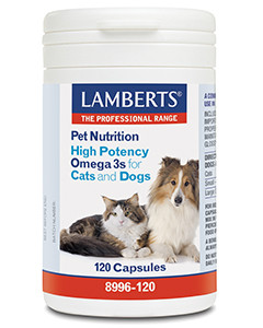 Lamberts Omega 3 voor dieren hond en kat (120 Capsules)