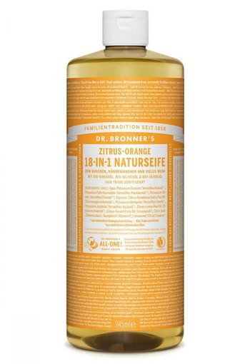 Dr Bronners Liquid soap citrus/orange (945 Milliliter)