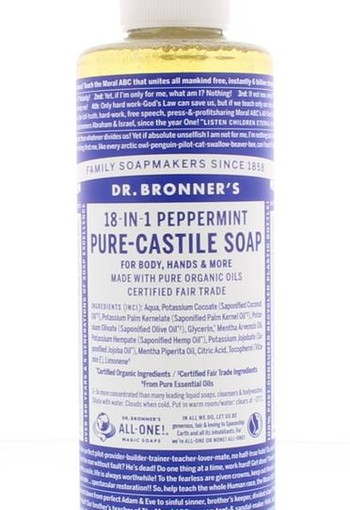 Dr Bronners Liquid soap peppermint (240 Milliliter)