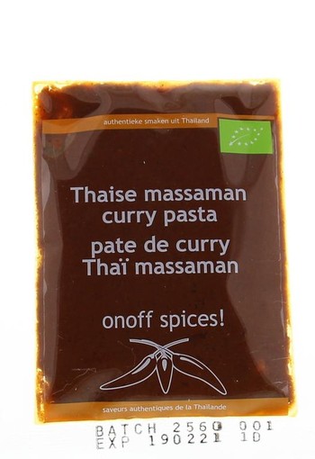 Onoff Thaise massaman currypasta bio (50 Gram)