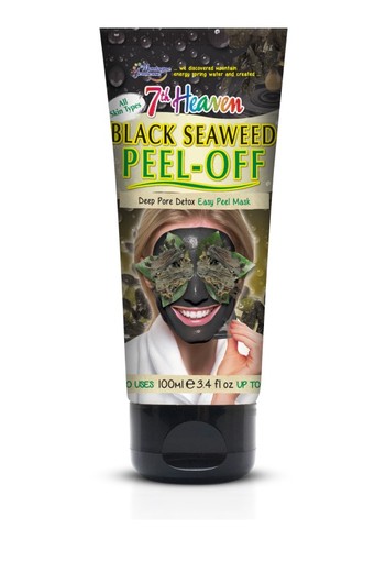 Montagne 7th Heaven gezichtsmasker black seaweed peel off (100 Gram)