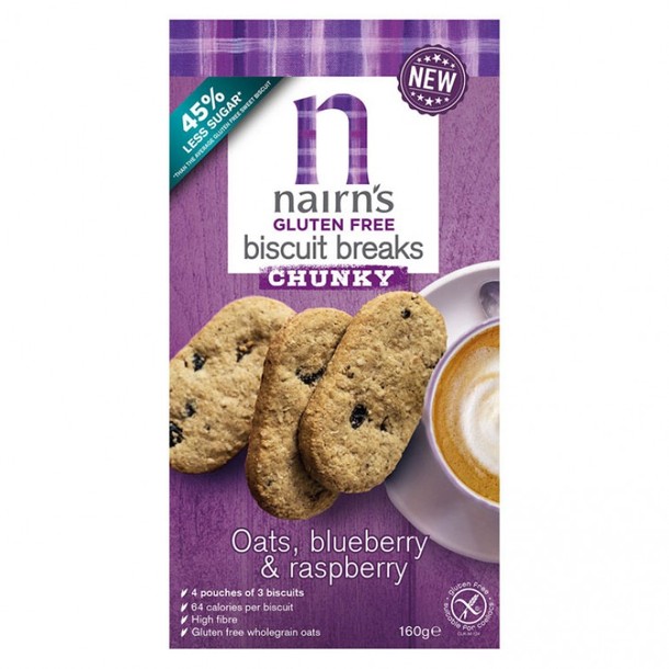 Nairns Breakfast biscuit blueberry & raspberry (160 Gram)