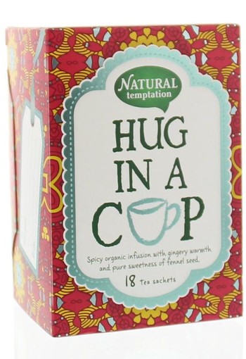 Nat Temptation Hug in a cup thee eko bio (18 Zakjes)
