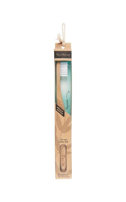 Nextbrush Bamboe tandenborstel medium (1 Stuks)