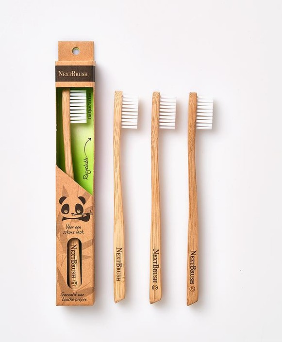 Nextbrush Bamboe kindertandenborstel vanaf 5 jaar (1 Stuks)