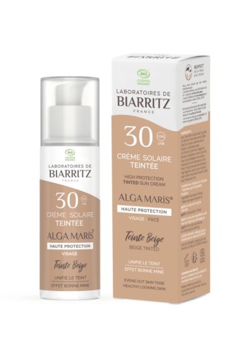 Laboratoires de Biarritz Suncare beige tinted face sunscreen SPF30 (50 Milliliter)