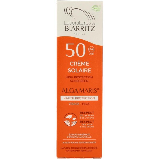 Laboratoires de Biarritz Suncare face sunscreen SPF50 (50 Milliliter)