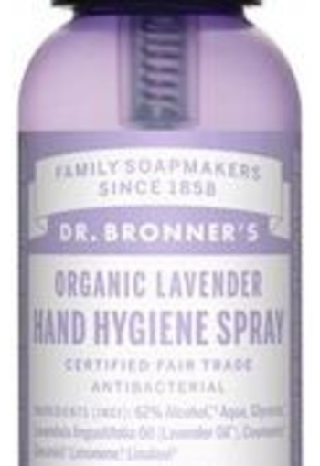 Dr Bronners Hand hygiene spray lavendel (60 Milliliter)